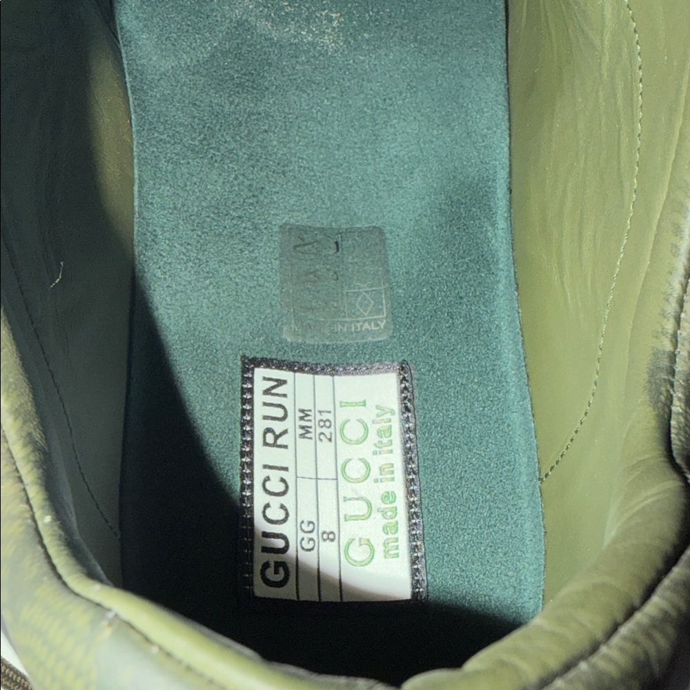Gucci Dark Green Athletic Shoes - Picture 11 of 12